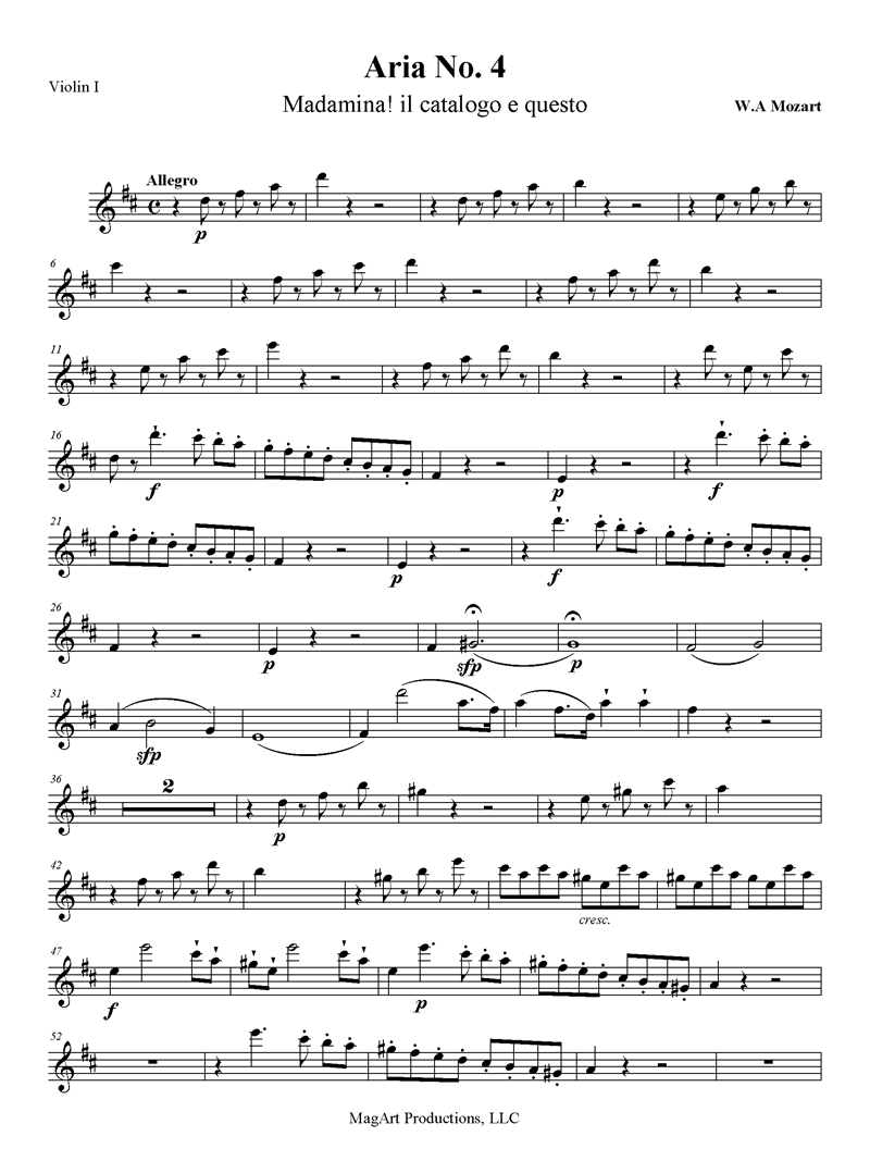 music copying and engraving- instrument part